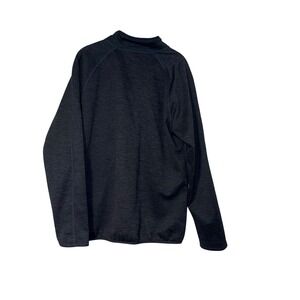 The North Face Full Zip Fleece Jacket Mens L Dark Grey Heather Polyester Blend